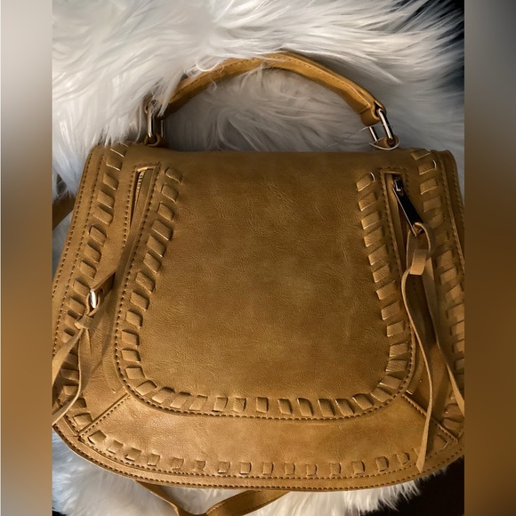 URBAN EXPRESSIONS Khloe Crossbody/Satchel in color Mustard - Picture 5 of 12